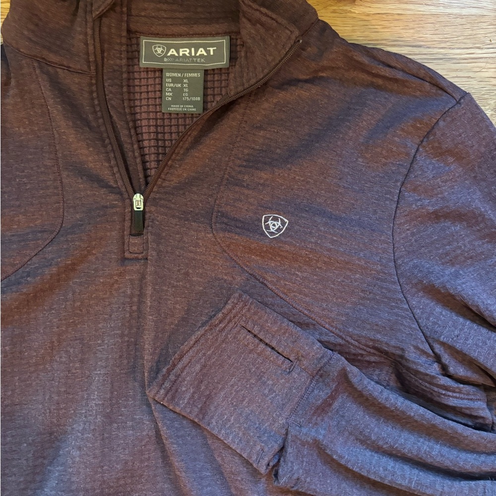 Ariat Quarter-Zip Pullover in Deep Purple